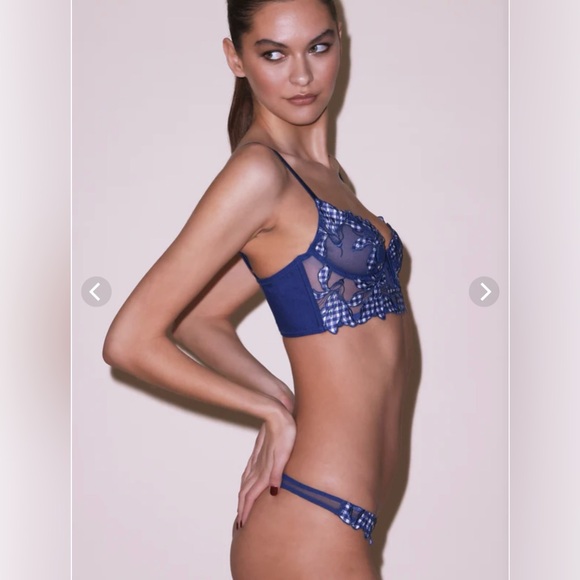 LILY EMBROIDERY HIPSTER THONG SIZE 1 - Picture 7 of 13